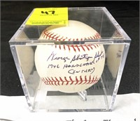 George "Shotgun" Shuba Baseball Autographed w/