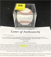 Frank Howard Baseball Autographed w/