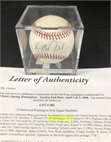 B. McDonald Baseball Autographed w/