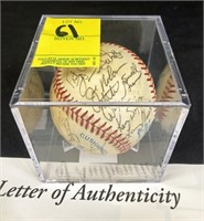 1985 Orioles Team Baseball Signed w/