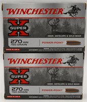 40 Rounds Of Winchester SuperX .270 Win Ammo