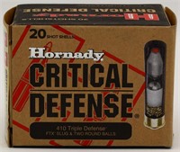 20 Rounds Of Hornady Critical Defense .410 Ga
