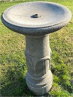 ANTIQUE LIMESTONE BIRD BATH