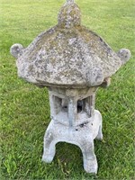 VINTAGE CAST STONE PAGODA