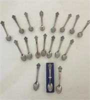 COLLECTION OF SILVERPLATE SOUVENIR SPOONS