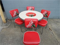 CocaCola Table & 4 Matching Chairs