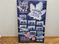 Standley Cups Champions Toronto Maple Leafs Plack