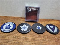 Toronto Maple Leafs 4 PC Coaster Set