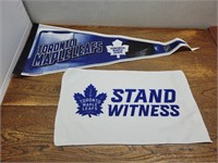 Toronto Maple Leafs Banner + Stand Witness Towel