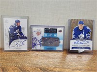 3 Autographed Hockey Cards Jay Rosehill Morgan -