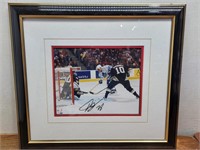 Autographed ? Auction Hockey Scene Framed Picture