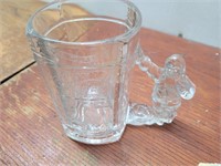 Coca-Cola Santa Clear Glass Mug 3 1/2inAx6inWx