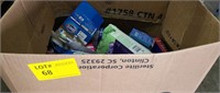 Box lot of feminine items & cleaning products