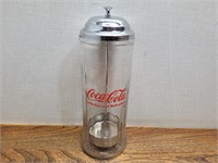 1992 Coca Cola Straw Dispenser 4inAx11inH