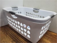 Stelite White Laundry Basket 18 1/2inWx26 1/2inLx