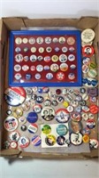 Political Buttons Flat