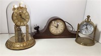 3 vintage clocks
