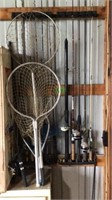 fishing poles and nets