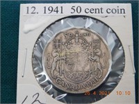 1941  50 cent coin