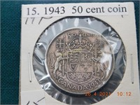 1943  50 cent coin