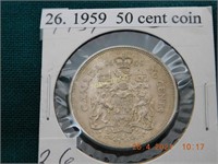 1959  50 cent coin