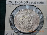 1964  50 cent coin