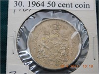 1964  50 cent coin