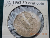 1963  50 cent coin