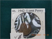 1942  1 cent Penny