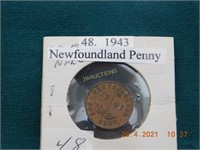 1943  Newfoundland Penny