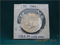 1964  USA 50 cent coin