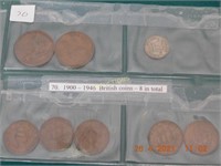 1900 – 1946  British coins (8)