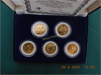 2002  USA gold plated (24K) quarters
