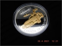 2003  $20.00 coin – sterling silver/gold inlay