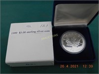 1999  $5.00 sterling silver coin