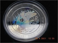 2002  $5.00 sterling silver hologram