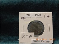 1921  Small Penny