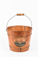 WOODEN BUCKET 10"X12"