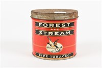 FOREST AND STREAM PIPE TOBACCO TIN