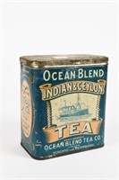 OCEAN BLEND INDIAN & CEYLON TEA TIN 7.5"