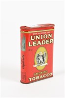 UNION LEADER SMOKING TOBACCO POCKET TIN