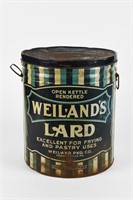 WEILAND'S LARD KETTLE RENDERED 50LB TIN