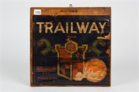 SUNKIST TRAILWAY WOODEN BOX END WITH PAPER DECAL