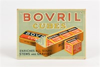 SMALL BOVRIL CUBES CARDBOARD EASEL BACK SIGN 6"X4"