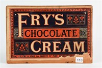 FRY'S CHOCOLATE CREAM WOODEN BOX END 11"X8"
