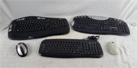 Lot Of Computer Keyboards & Mouses, Logitech