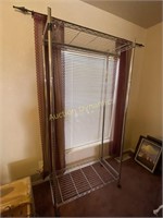 Stainless Steel Clothing Rack on Casters