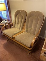 Double Glide Chair, Oak