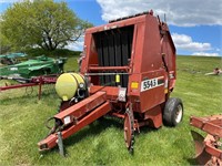 Hesston 5545 Round Baler, Twine