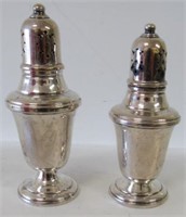 Pr. Sterling Silver Salt & Pepper Shakers L 4.5"